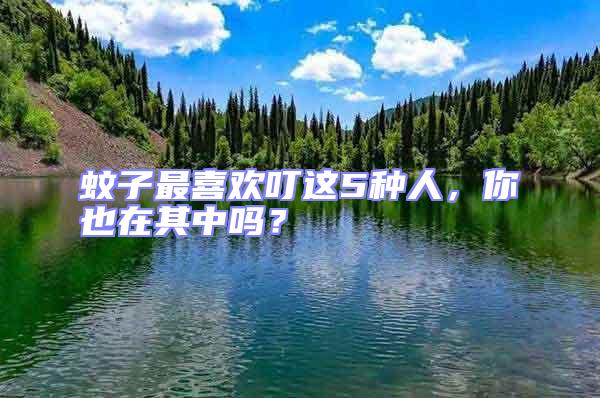 蚊子最喜歡叮這5種人,你也在其中嗎?