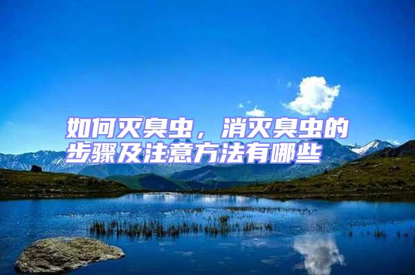 如何滅臭蟲,消滅臭蟲的步驟及注意方法有哪些