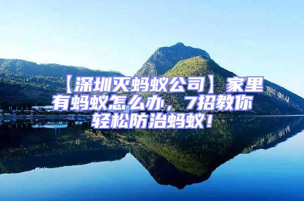 【深圳滅螞蟻公司】家里有螞蟻怎么辦，7招教你輕松防治螞蟻！