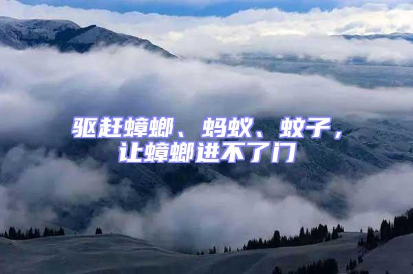 驅(qū)趕蟑螂、螞蟻、蚊子，讓蟑螂進(jìn)不了門(mén)