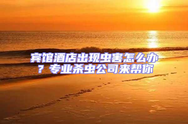 賓館酒店出現蟲害怎么辦?專業殺蟲公司來幫你