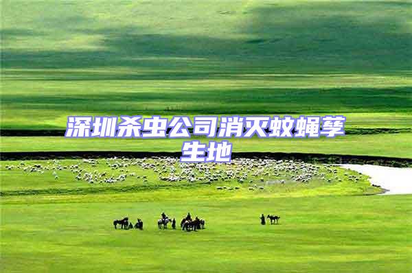 深圳殺蟲公司消滅蚊蠅孳生地