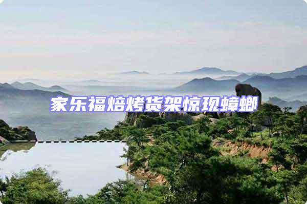 家樂福焙烤貨架驚現蟑螂