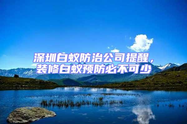 深圳白蟻防治公司提醒,裝修白蟻預(yù)防必不可少