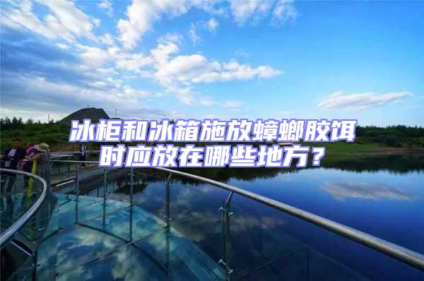 冰柜和冰箱施放蟑螂膠餌時應放在哪些地方?