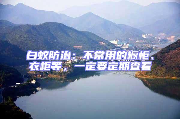 白蟻防治：不常用的櫥柜、衣柜等，一定要定期查看