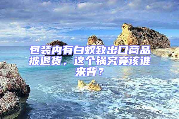 包裝內(nèi)有白蟻致出口商品被退貨，這個鍋究竟該誰來背？