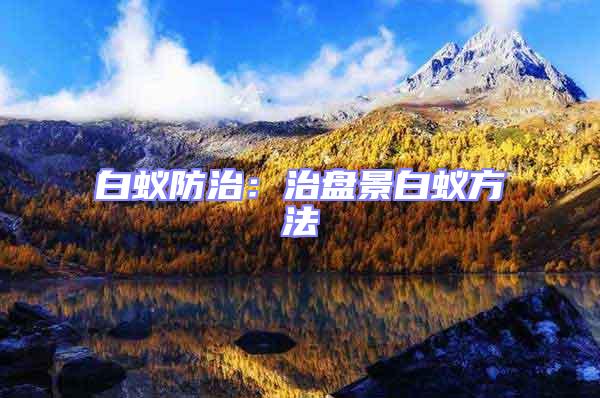 白蟻防治：治盤景白蟻方法