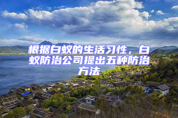 根據白蟻的生活習性，白蟻防治公司提出五種防治方法