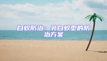 白蟻防治：乳白蟻型的防治方案
