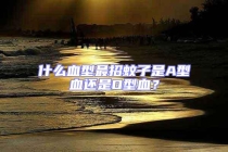 什么血型最招蚊子是A型血還是O型血？