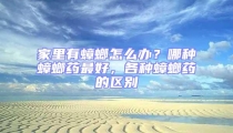 家里有蟑螂怎么辦？哪種蟑螂藥最好，各種蟑螂藥的區別