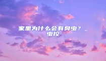 家里為什么會有臭蟲？_蟲控