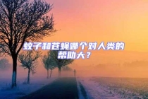 蚊子和蒼蠅哪個對人類的幫助大？