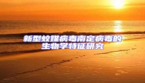 新型蚊媒病毒南定病毒的生物學特征研究