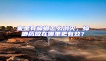 家里有蟑螂怎么消滅，蟑螂藥放在哪里更有效？