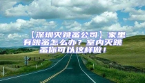 【深圳滅跳蚤公司】家里有跳蚤怎么辦？室內(nèi)滅跳蚤你可以這樣做！