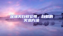 深圳滅白蟻公司，白蟻的滅治方法