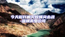 今天起打響滅蚊蠅突擊戰-深圳殺蟲公司