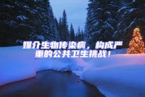 媒介生物傳染病，構成嚴重的公共衛生挑戰！