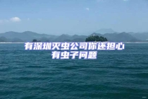 有深圳滅蟲公司你還擔心有蟲子問題